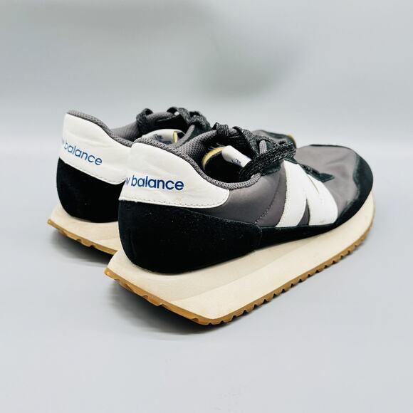 New Balance Shoes Womens 9 Gray Black Suede 237 Retro Running Athletic Sneakers - Picture 9 of 12